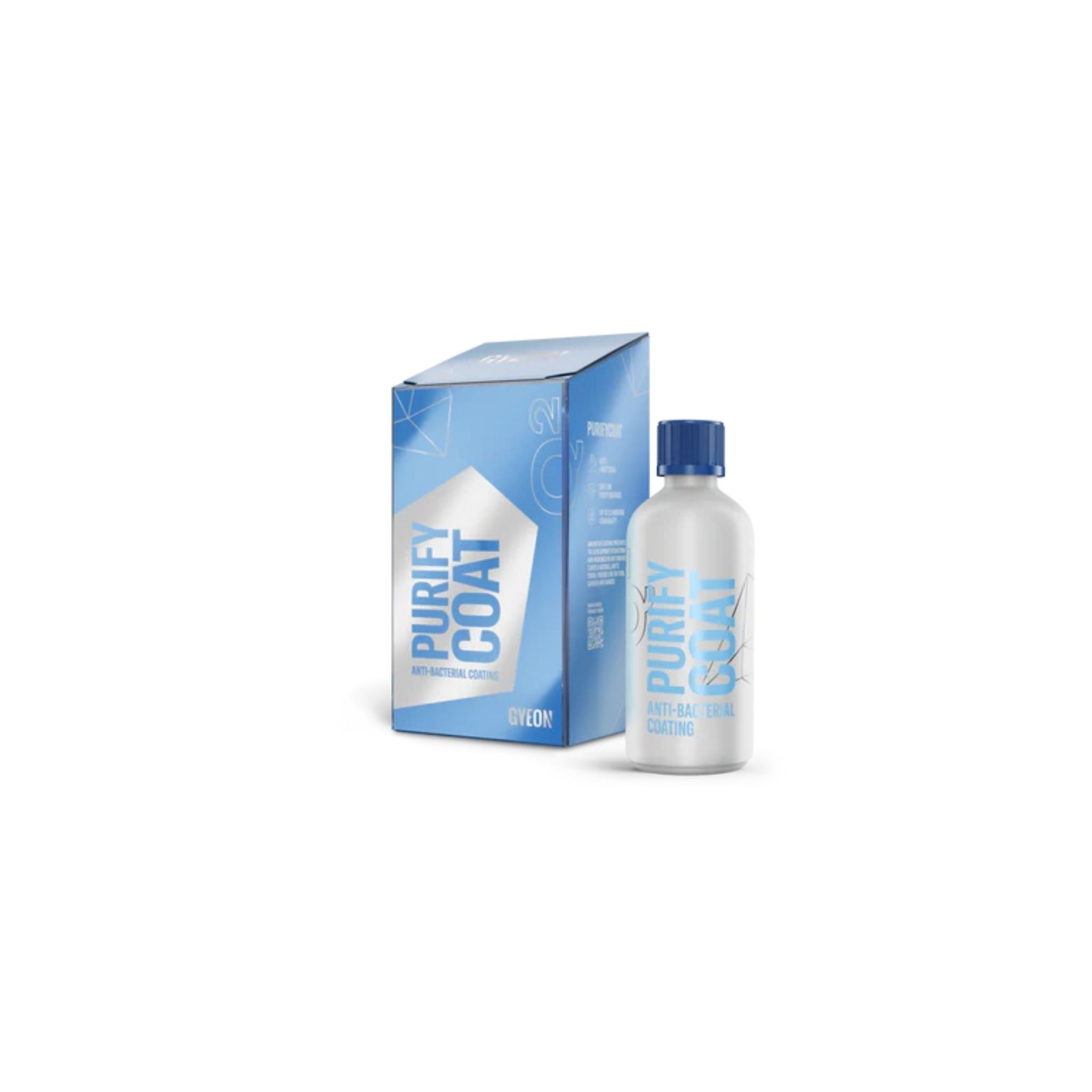 Gyeon Q² Purify Coat antimicrobial interior treatment that protects car surfaces and maintains a clean, matte appearance.
