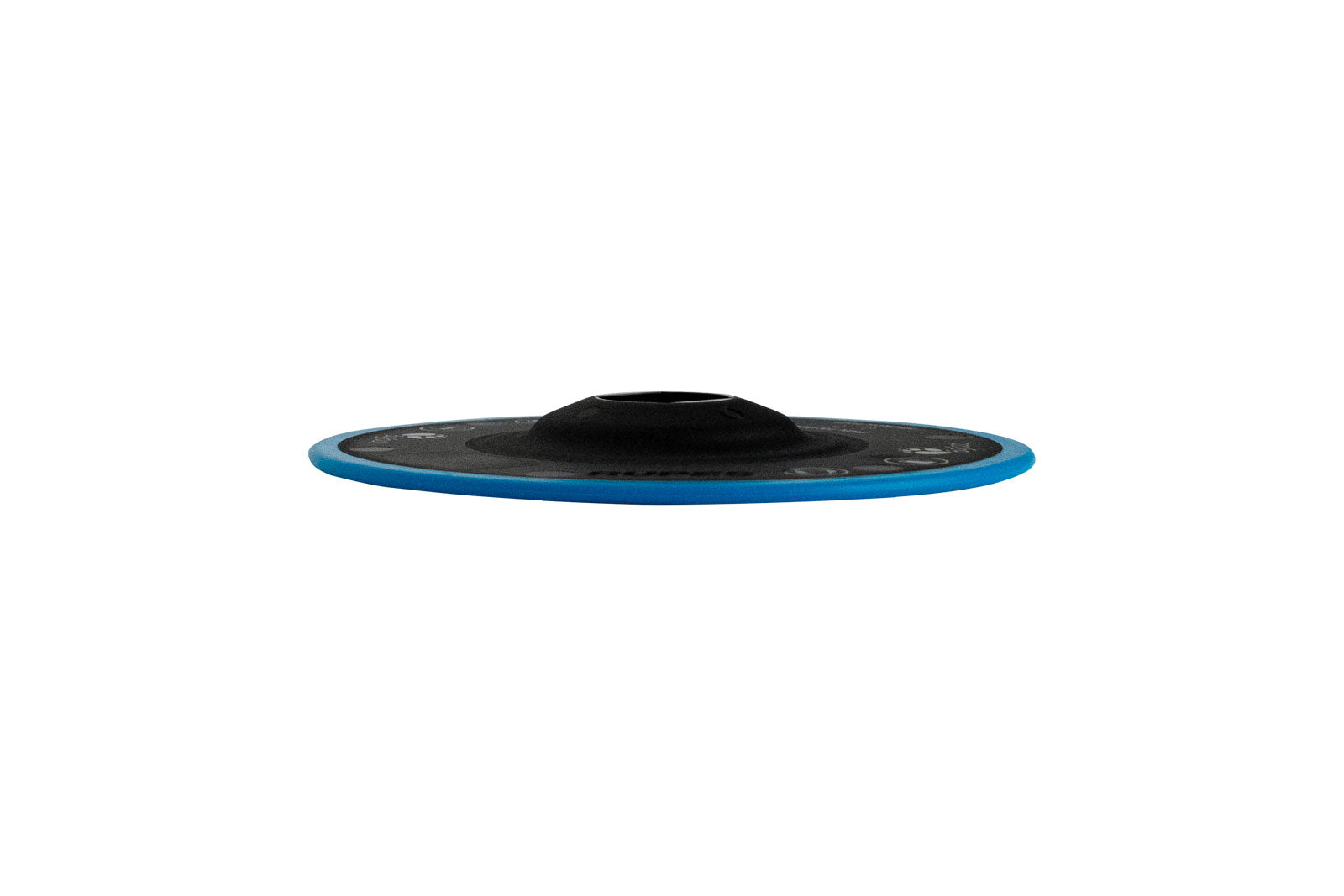 Side view of RUPES Precision Pro Backing Plate highlighting its thin, low-profile design.