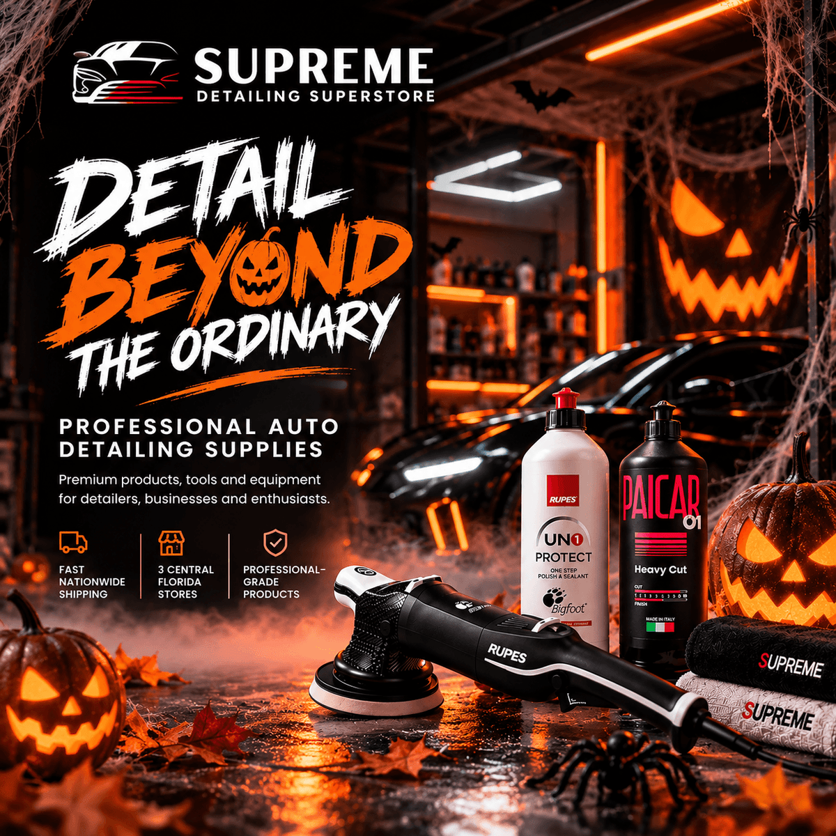 Professional auto detailing products available from Supreme Detailing Superstore