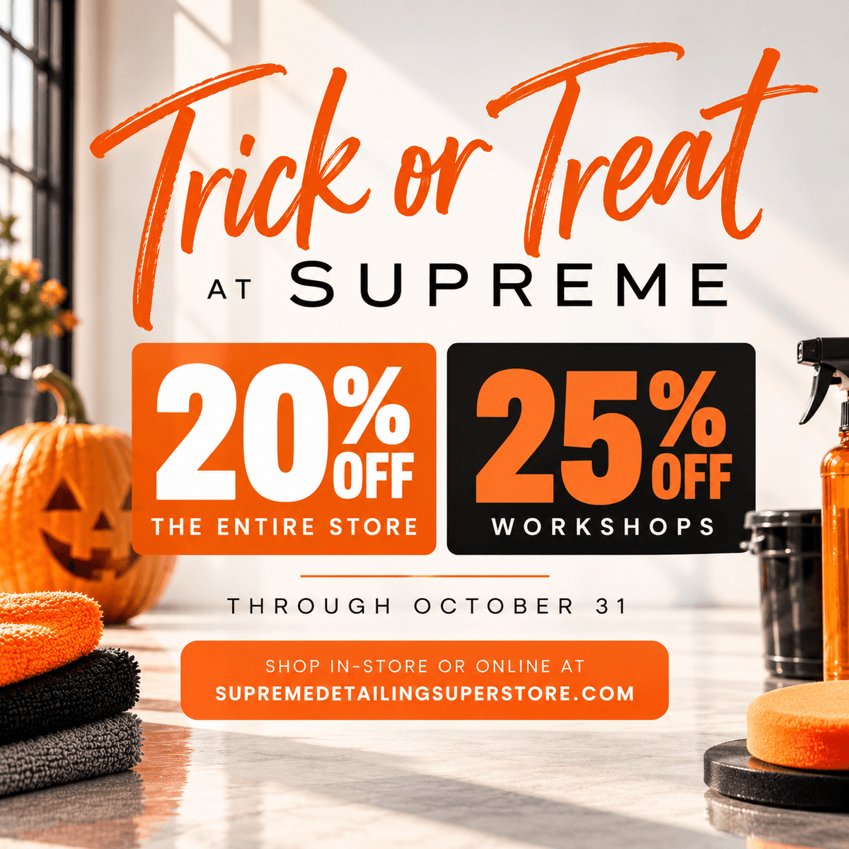 Professional auto detailing products available from Supreme Detailing Superstore