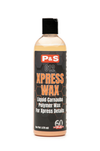 16 oz bottle of P&S Xpress Wax, designed for quick and easy application on many vehicle finishes to brighten and protect.