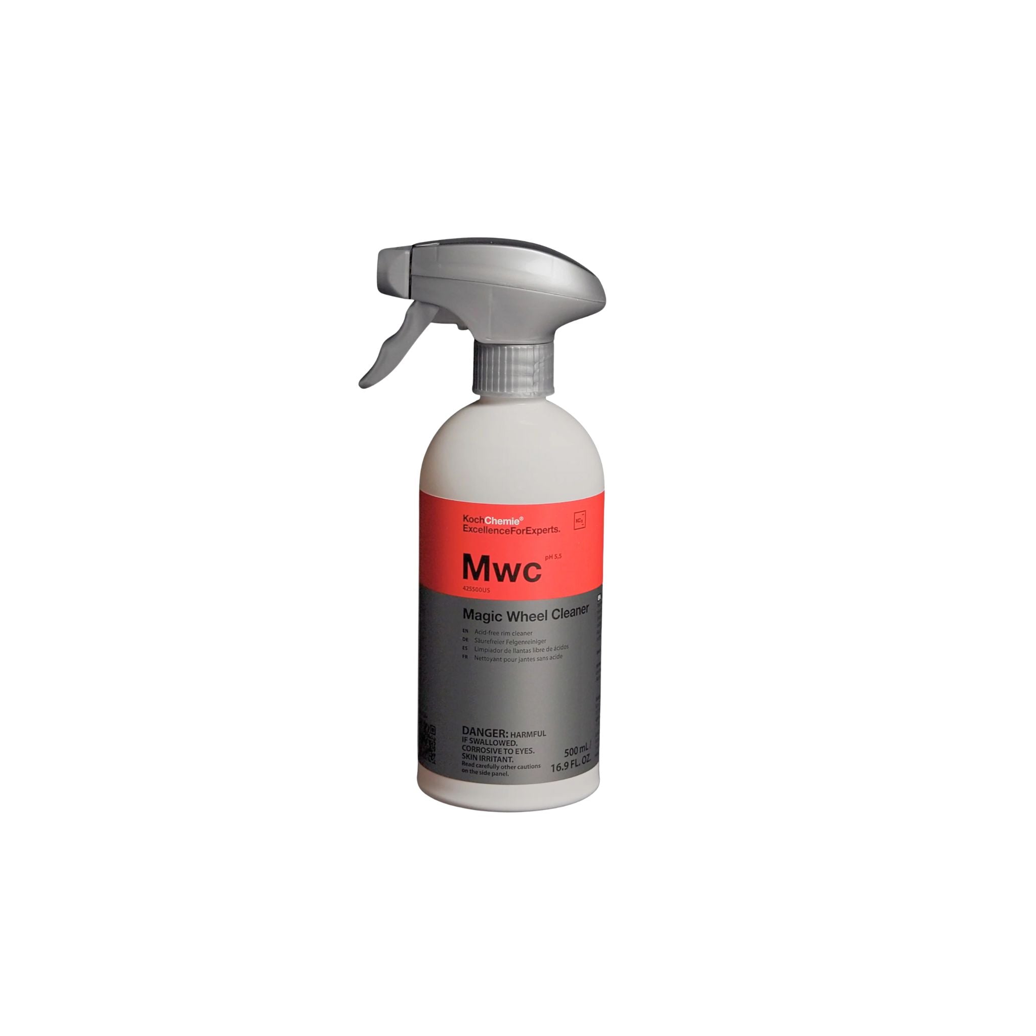 500mL Koch-Chemie Magic Wheel Cleaner, a powerful, acid-free, cleaner for mild yet thorough cleaning of rims and rim wells.