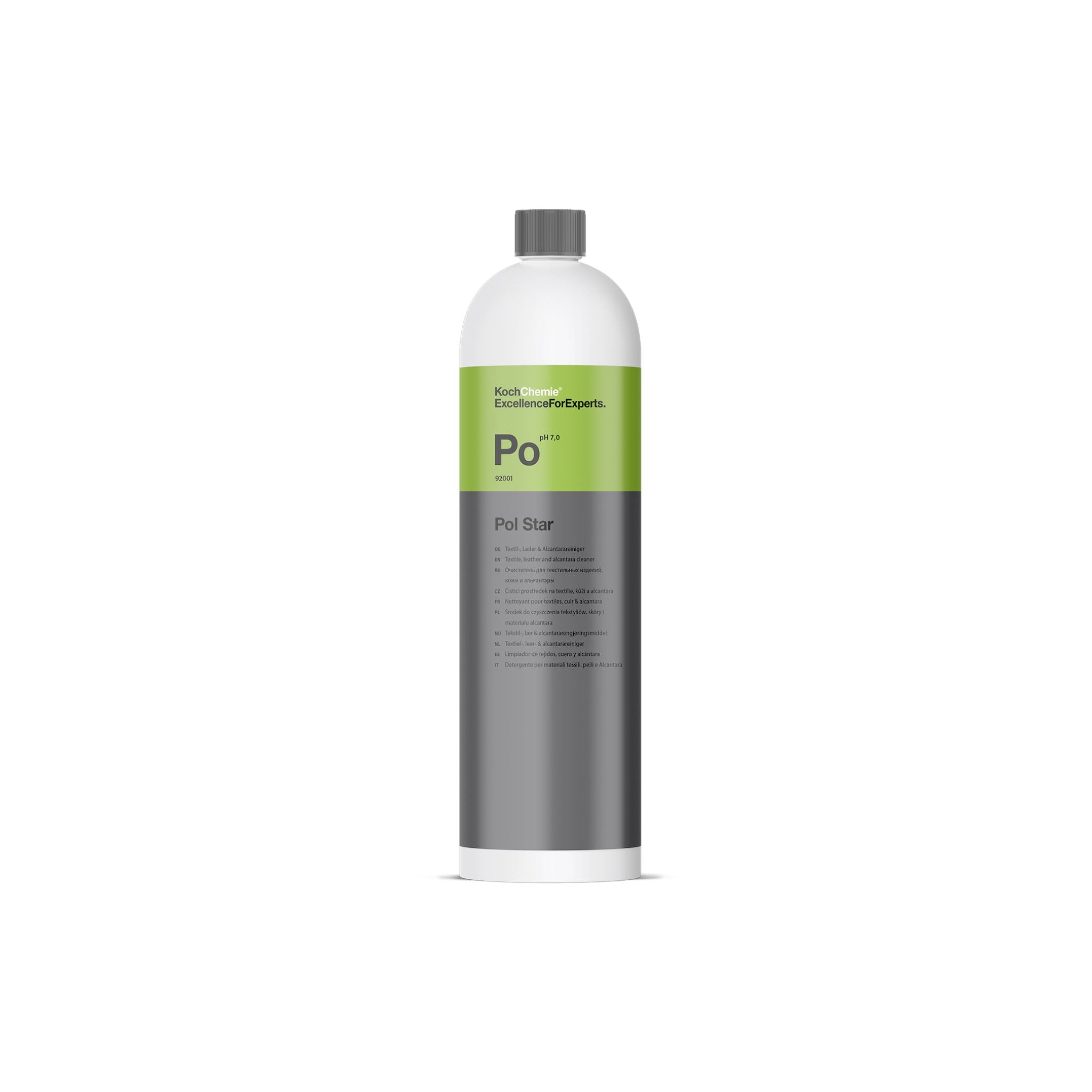1L Koch-Chemie Pol Star gentle interior cleaner for fabric, leather, and Alcantara surfaces.
