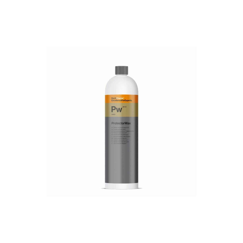 1L bottle of Koch-Chemie Protector Wax for durable, hydrophobic vehicle surface protection.