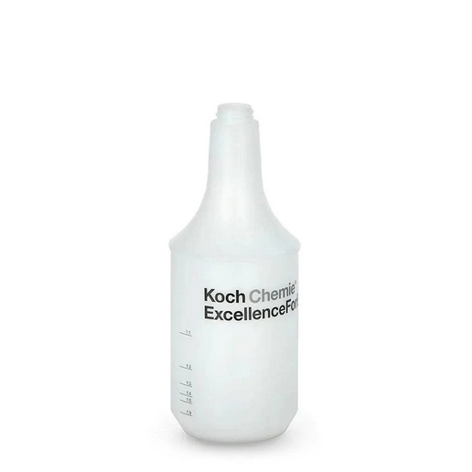1L Koch-Chemie HDPE Cylindrical Bottle with scale, 28/400 thread, fits Jumbo, Double Action, and Star spray heads.