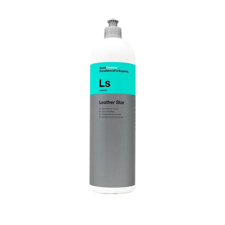 1L Koch-Chemie Leather Star for premium care of smooth, suede & perforated leather with a natural semigloss finish.