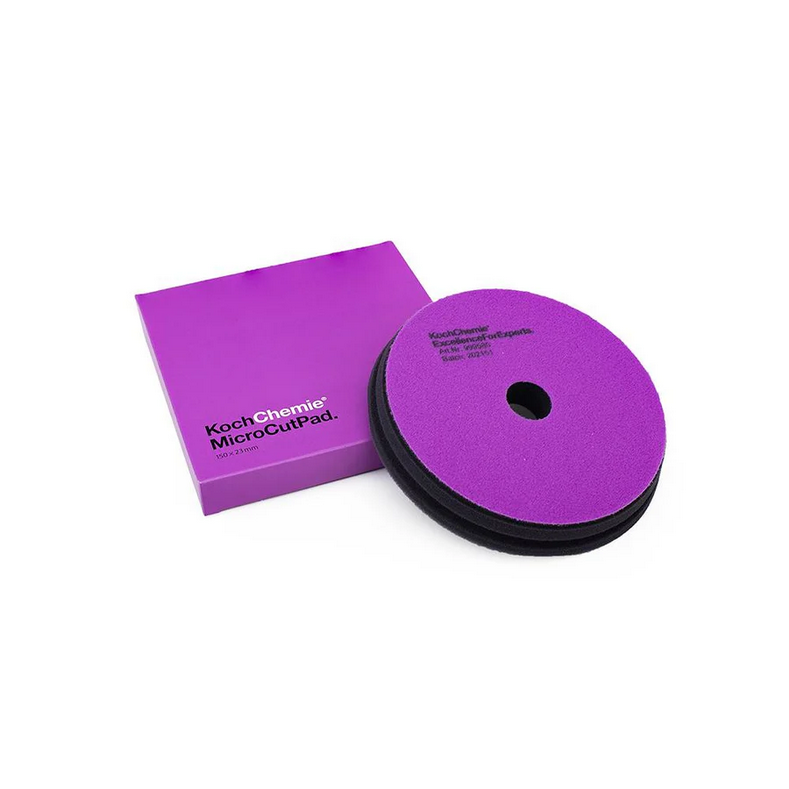 6-inch Koch-Chemie Micro Cut Pad, fine abrasive sponge designed to remove light scratches and holograms with great control.