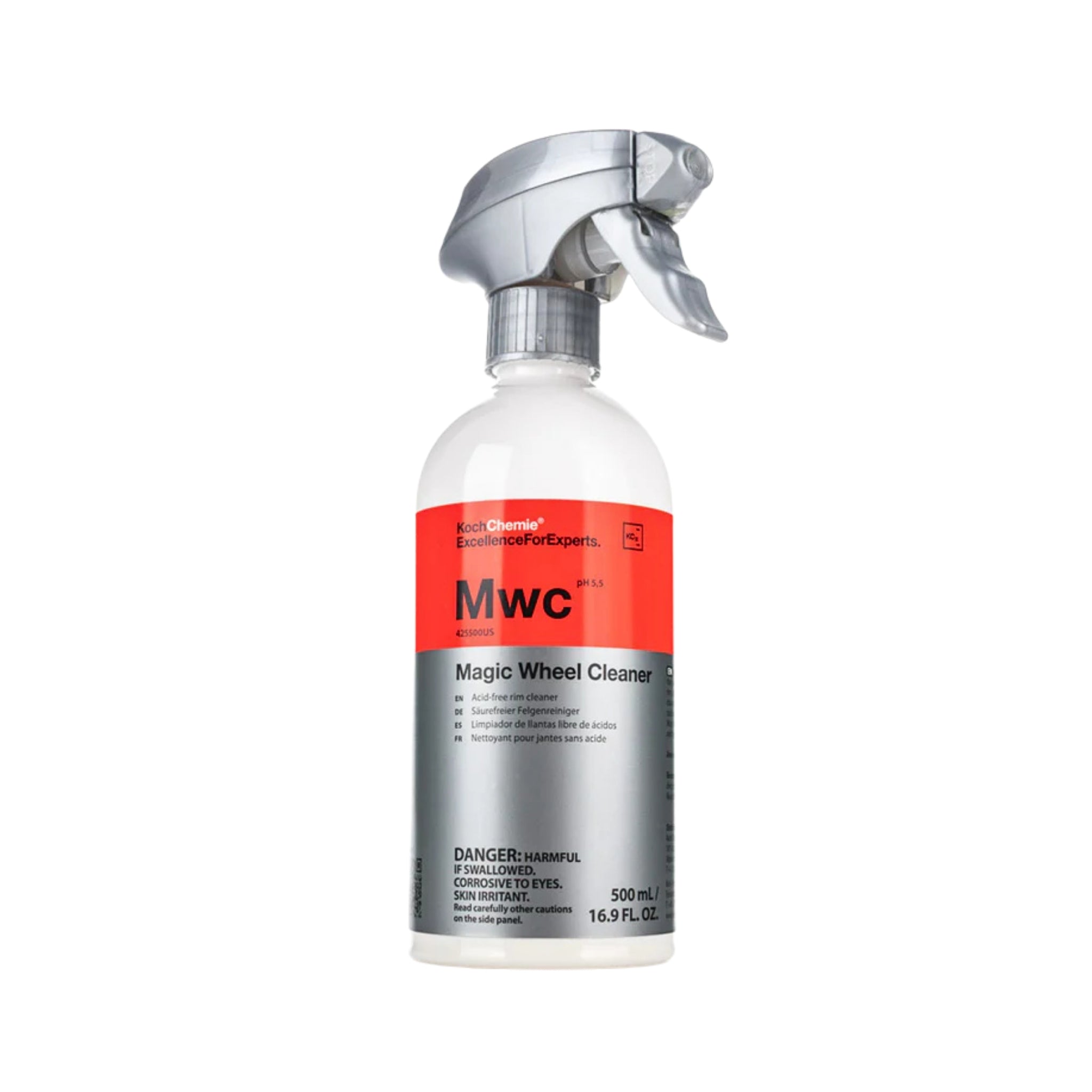 500mL Koch-Chemie Magic Wheel Cleaner, a powerful, acid-free, cleaner for mild yet thorough cleaning of rims and rim wells.