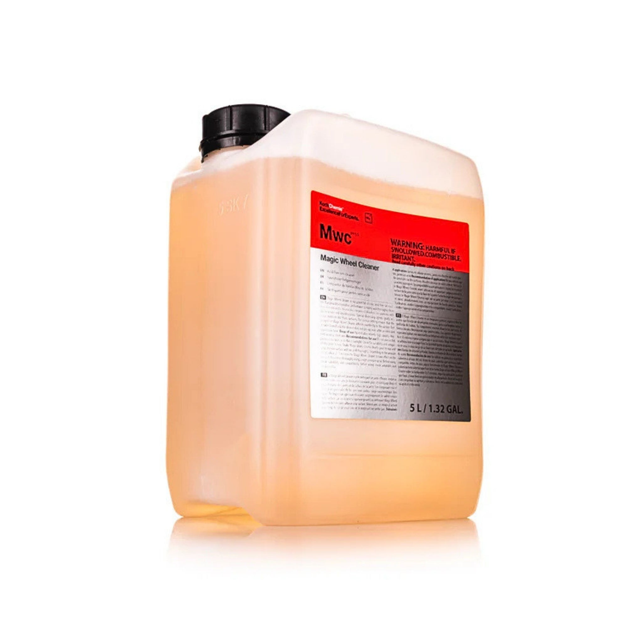 5L Koch-Chemie Magic Wheel Cleaner, a powerful, acid-free, cleaner for mild yet thorough cleaning of rims and rim wells.