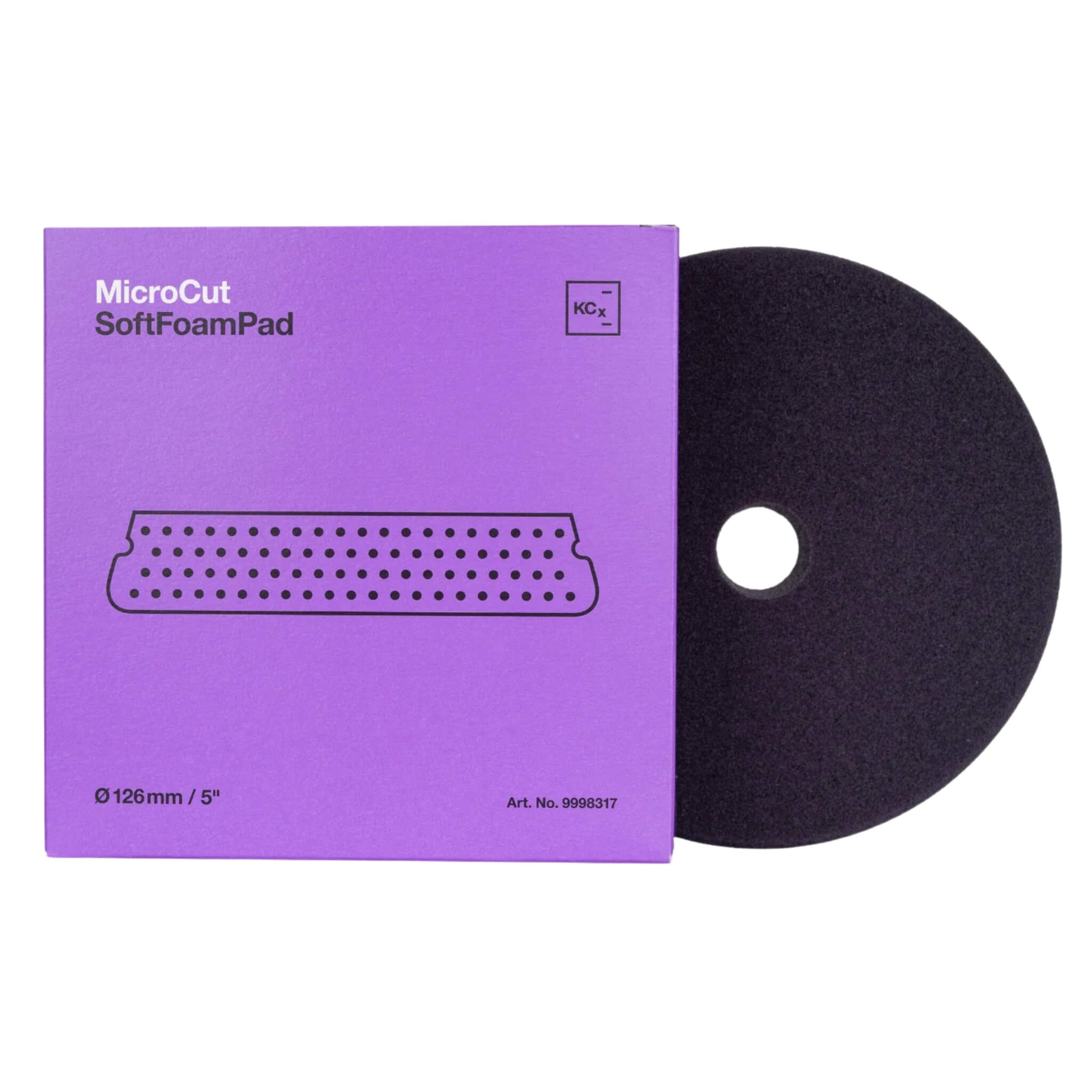 5-inch Koch-Chemie Micro Cut Pad, fine abrasive sponge designed to remove light scratches and holograms with great control.