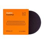 3-inch Koch-Chemie One Cut Pad, medium abrasive foam for moderate scratch removal with excellent stability and flexibility.