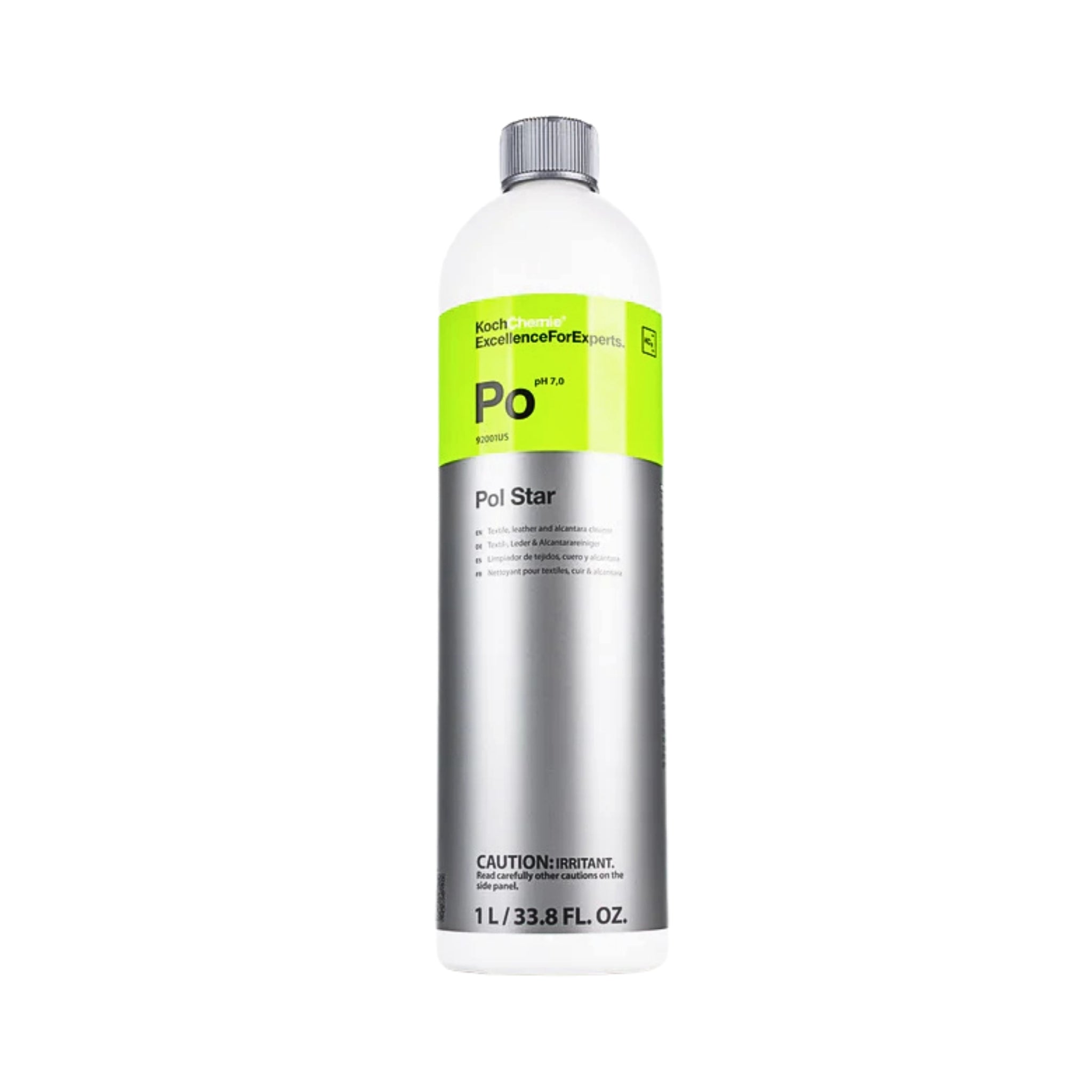 1L Koch-Chemie Pol Star gentle interior cleaner for fabric, leather, and Alcantara surfaces.