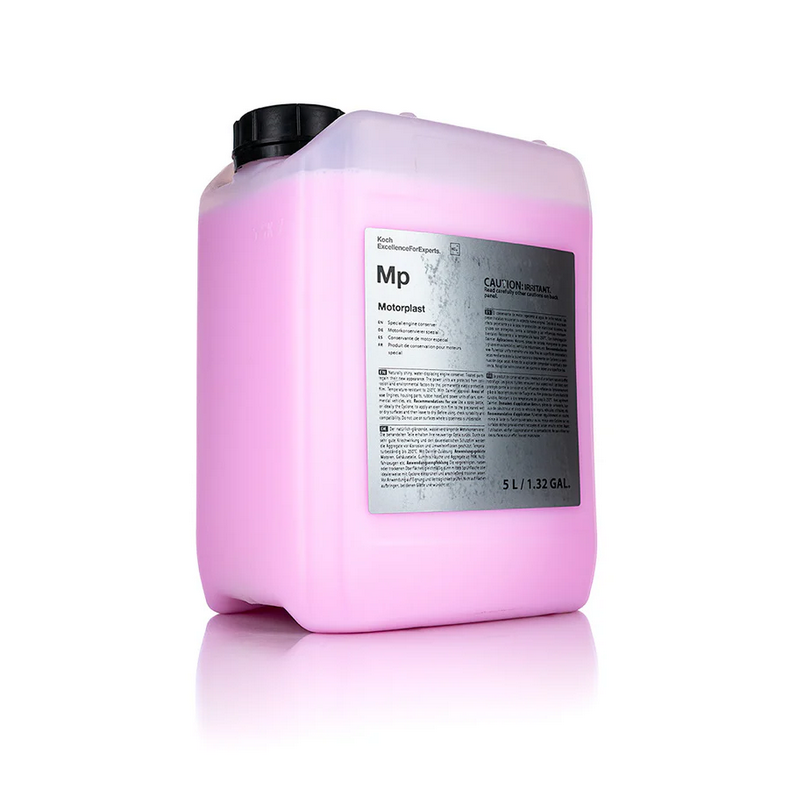 5L Koch-Chemie Motorplast protective coating for engine compartments, providing long-lasting protection and a clean finish.
