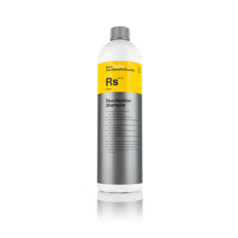 Koch-Chemie RS Reactivation Shampoo 1L bottle for revitalizing ceramic-coated vehicle surfaces.