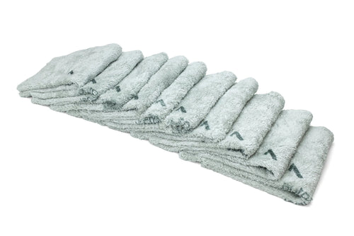 AutoFiber Korean Quadrant Wipe Plush Microfiber Coating Towel with numbered quadrant design for precise coating and buffing.