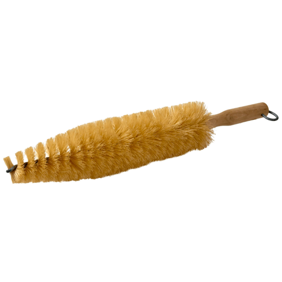 Large Wire Wheel Spoke Brush cleans dirt, brake dust, and road grime from wheel spokes, rims, and hard-to-reach areas.