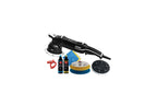 Base kit of RUPES Bigfoot Mille LK900E, shown with included pads and polishing compounds.