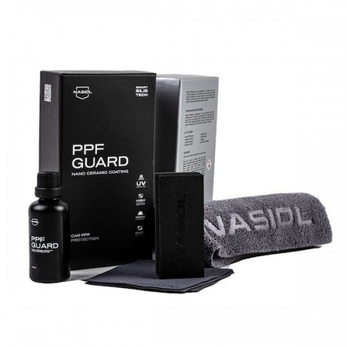 Nasiol PPFGuard, a flexible coating designed to enhance and protect paint protection film from dirt, scratches, and UV damage.