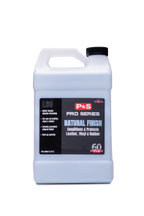 One-gallon jug of P&S Natural Finish Dressing that preserves and protects all interior leather, vinyl, and rubber surfaces.