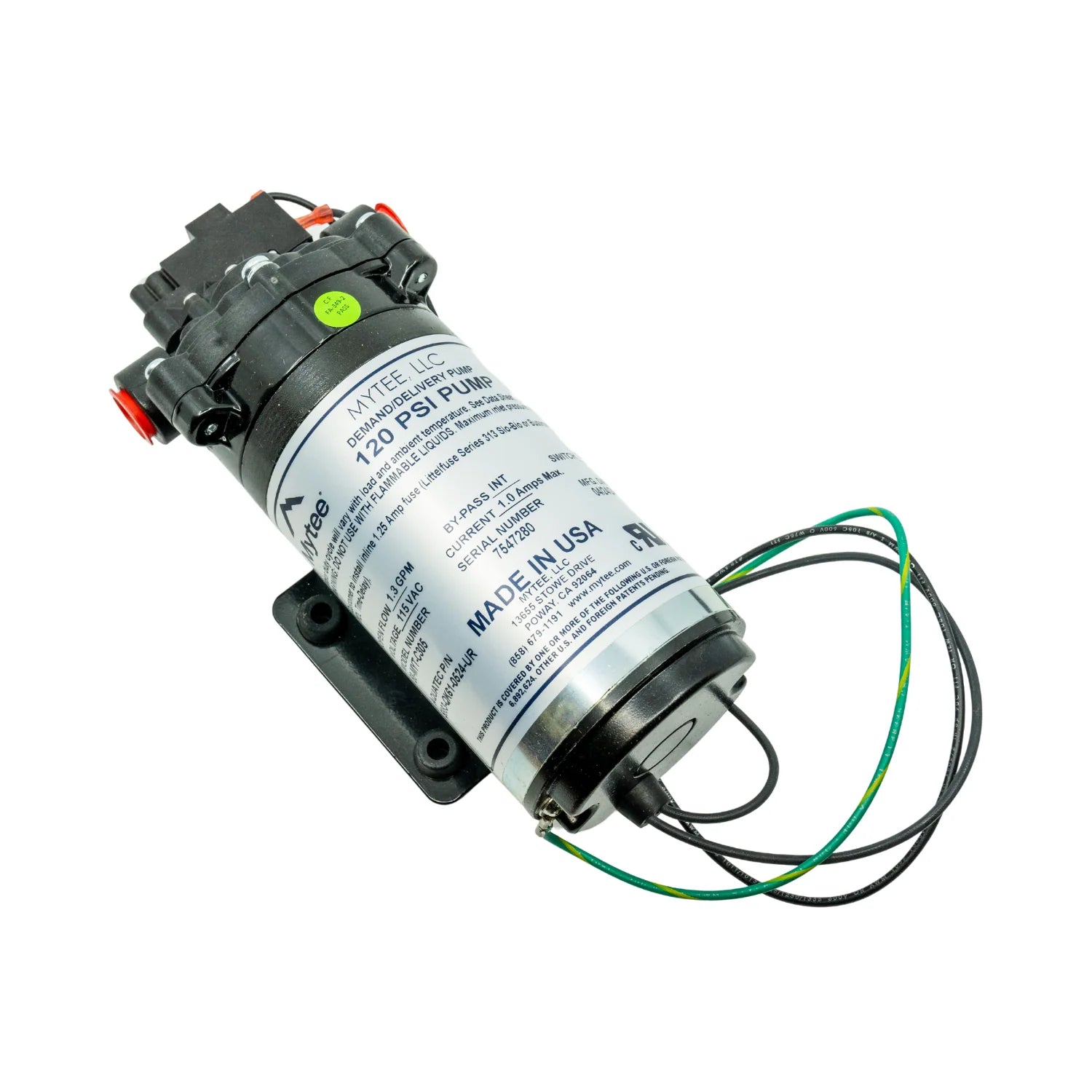 Mytee C305 120 PSI Demand Pump