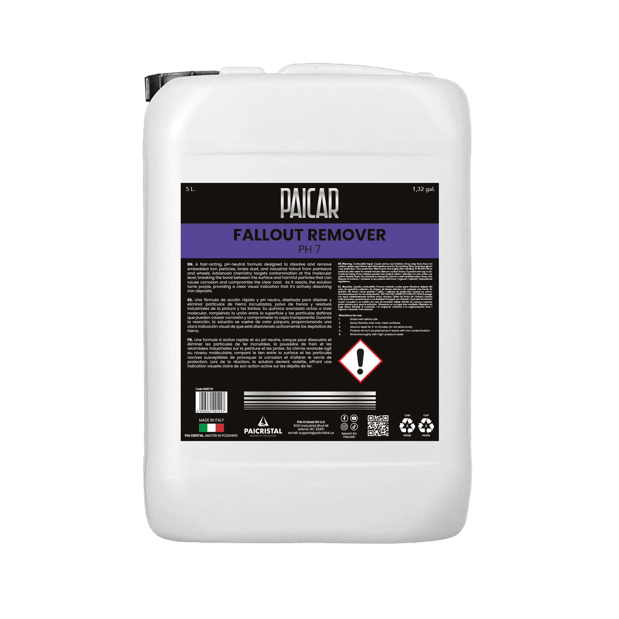 PAICAR Cleaners Rusty Fall-X Metal Falls Remover