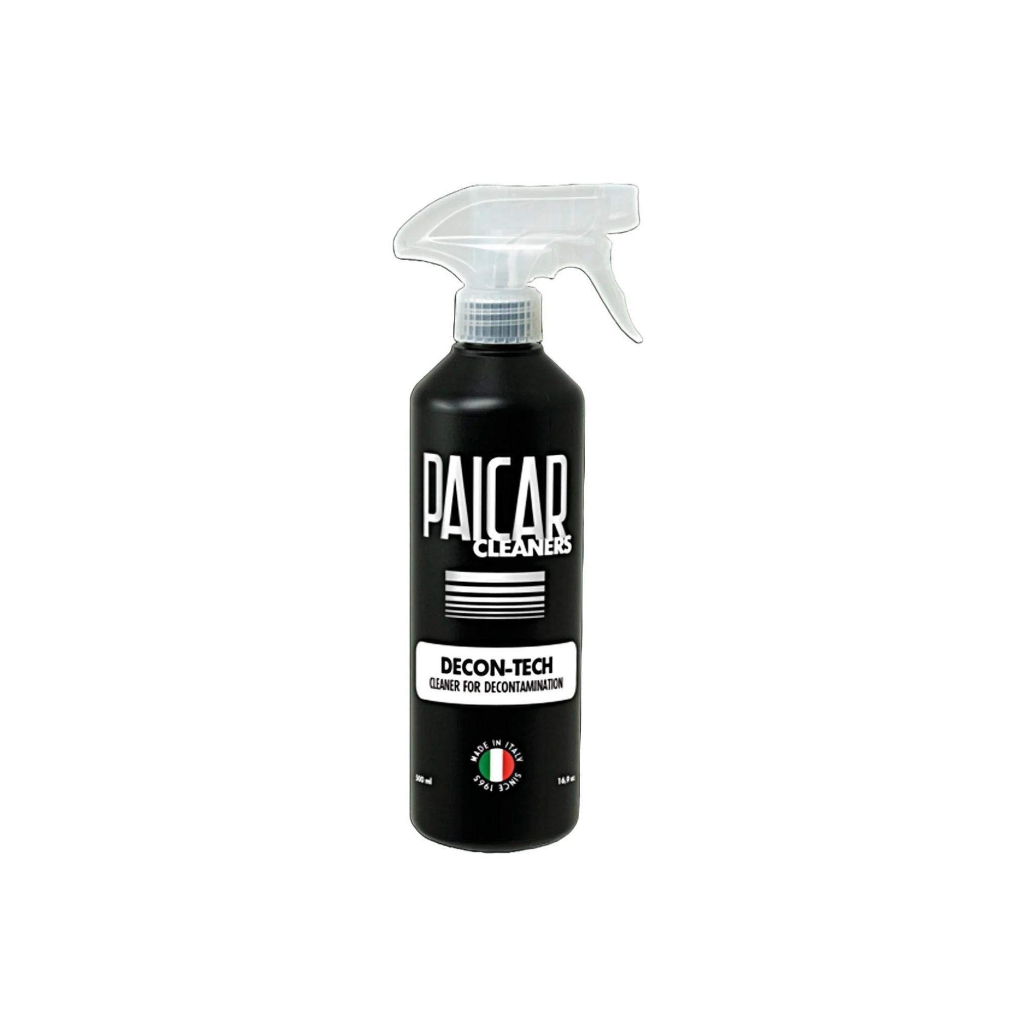 PAICAR Decon-Tech Cleaner for Decontamination 16OZ Black spray bottle on a white background