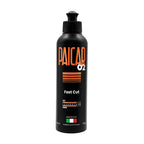 8oz bottle of PAICAR 02 Medium Cut Polishing Compound designed for defect removal without generating dust.