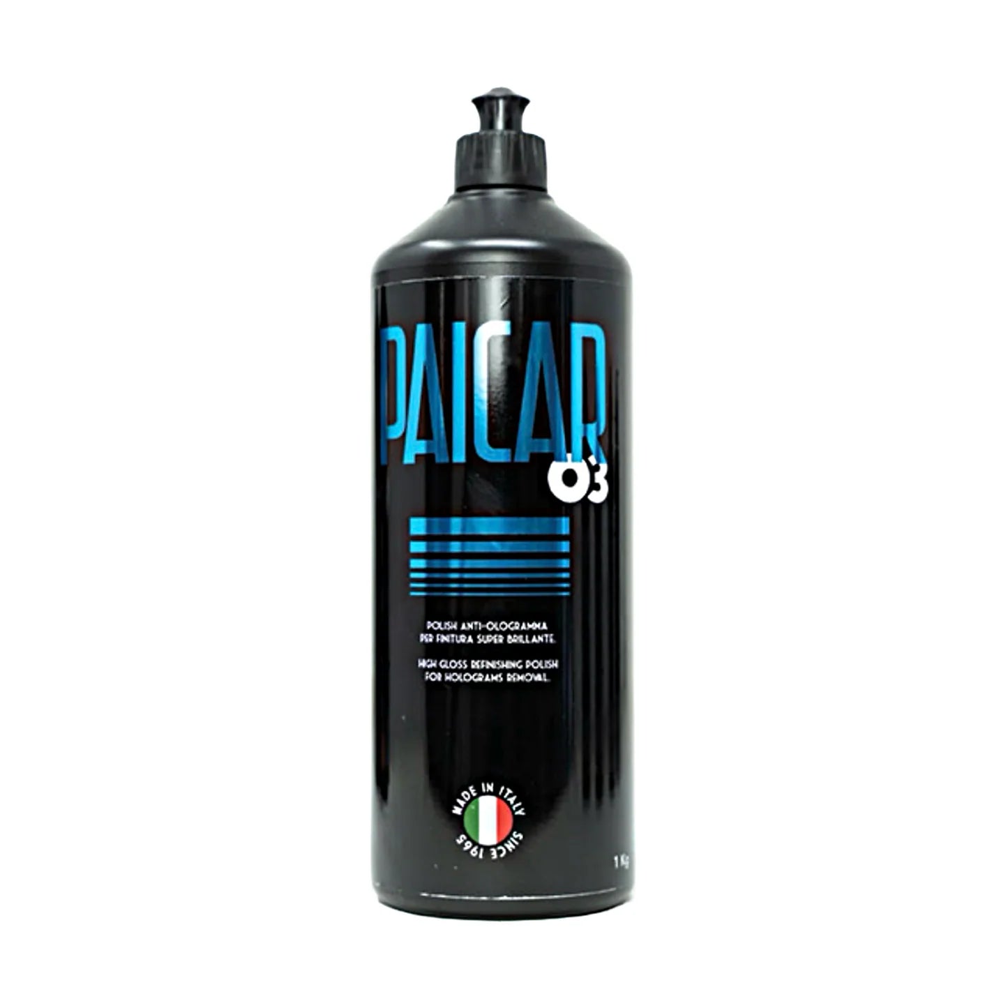 32 oz bottle of PAICAR 03 Finish Polishing Compound designed to remove P3500-P4000 sand scratches and holograms.