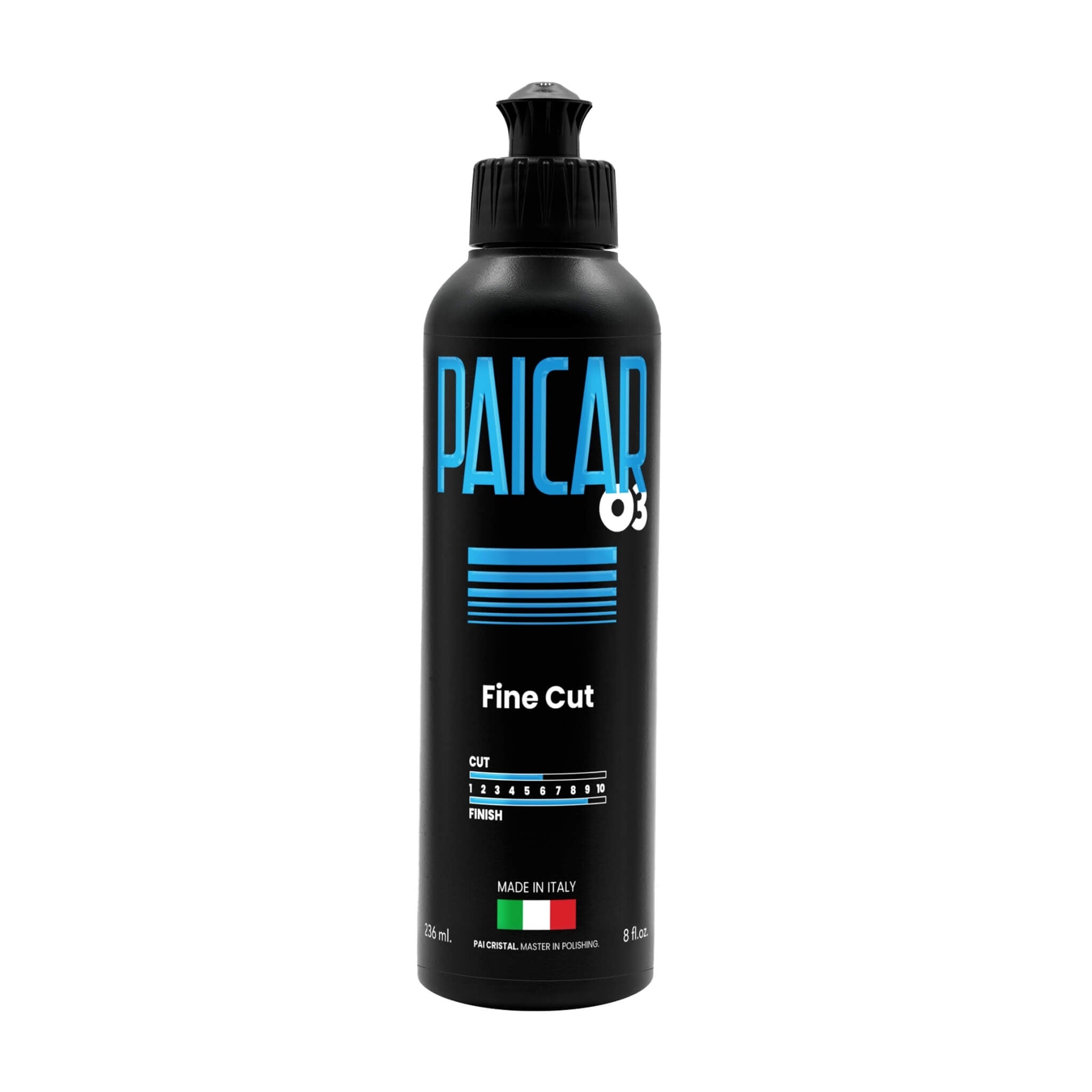 8 oz bottle of PAICAR 03 Finish Polishing Compound with a highly concentrated formula for a first-class gloss.