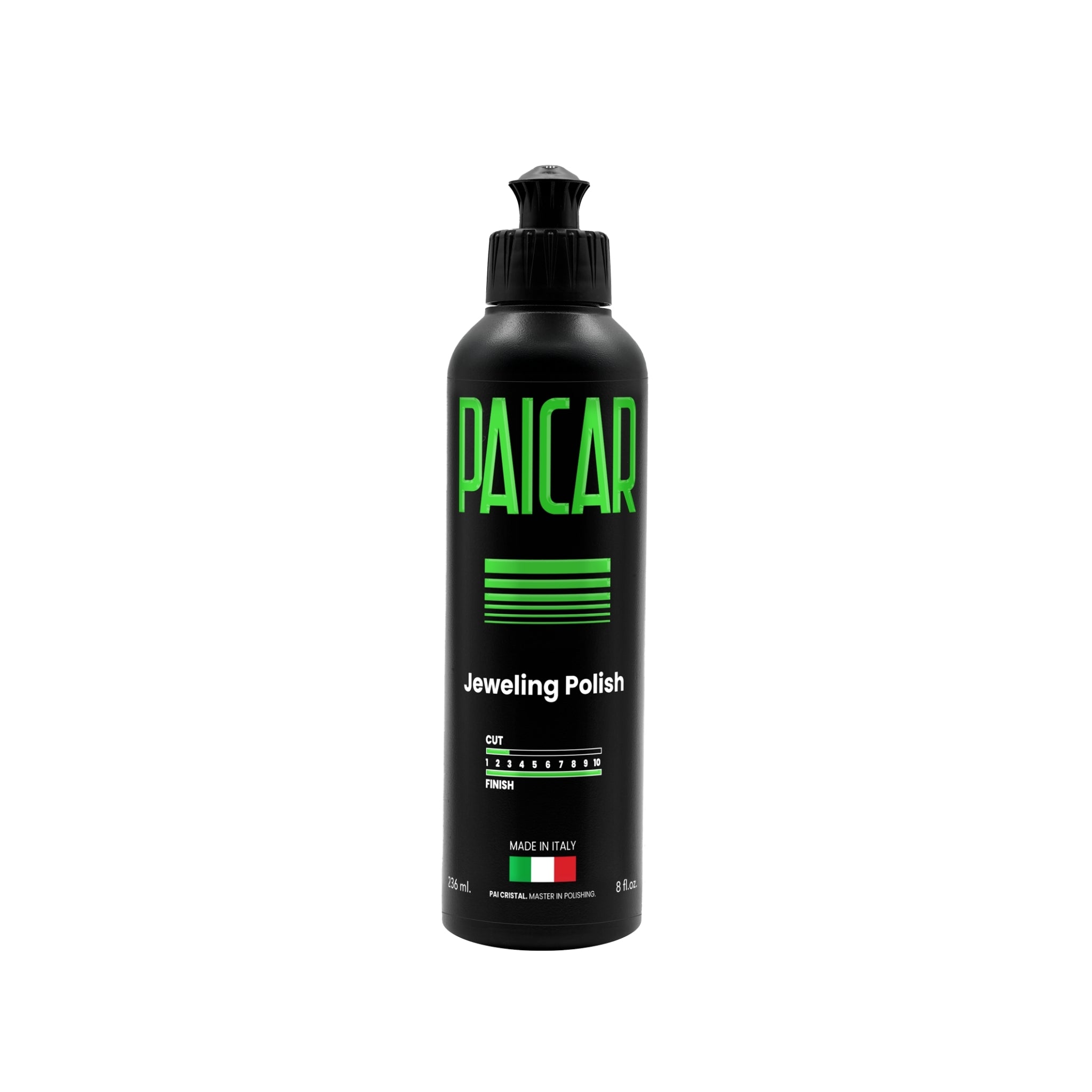 8 oz bottle of PAICAR 04 Jeweling Polishing Compound that can be applied with a polisher or by hand.