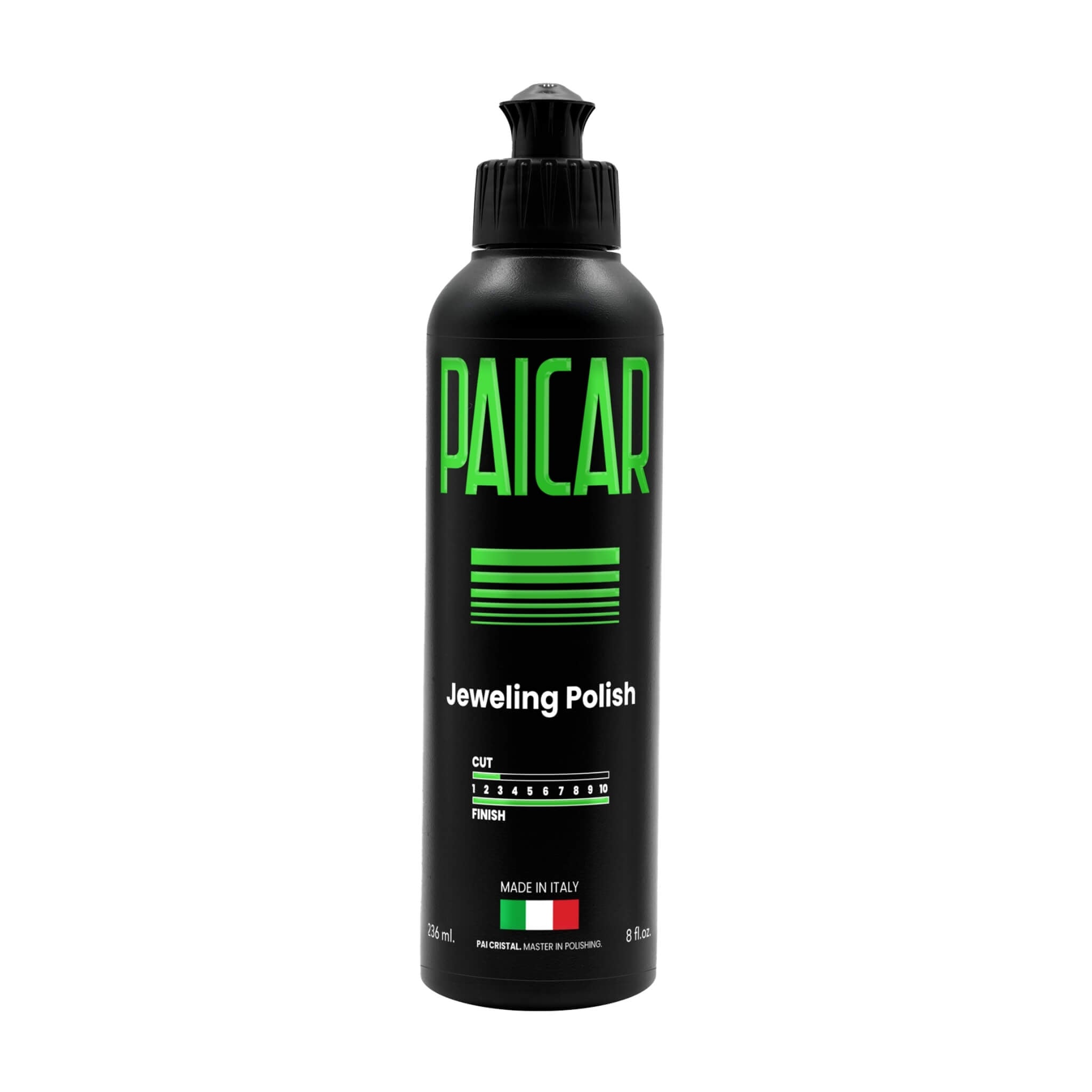 8oz bottle of PAICAR 04 Jeweling Polishing Compound that can be applied with a polisher or by hand.