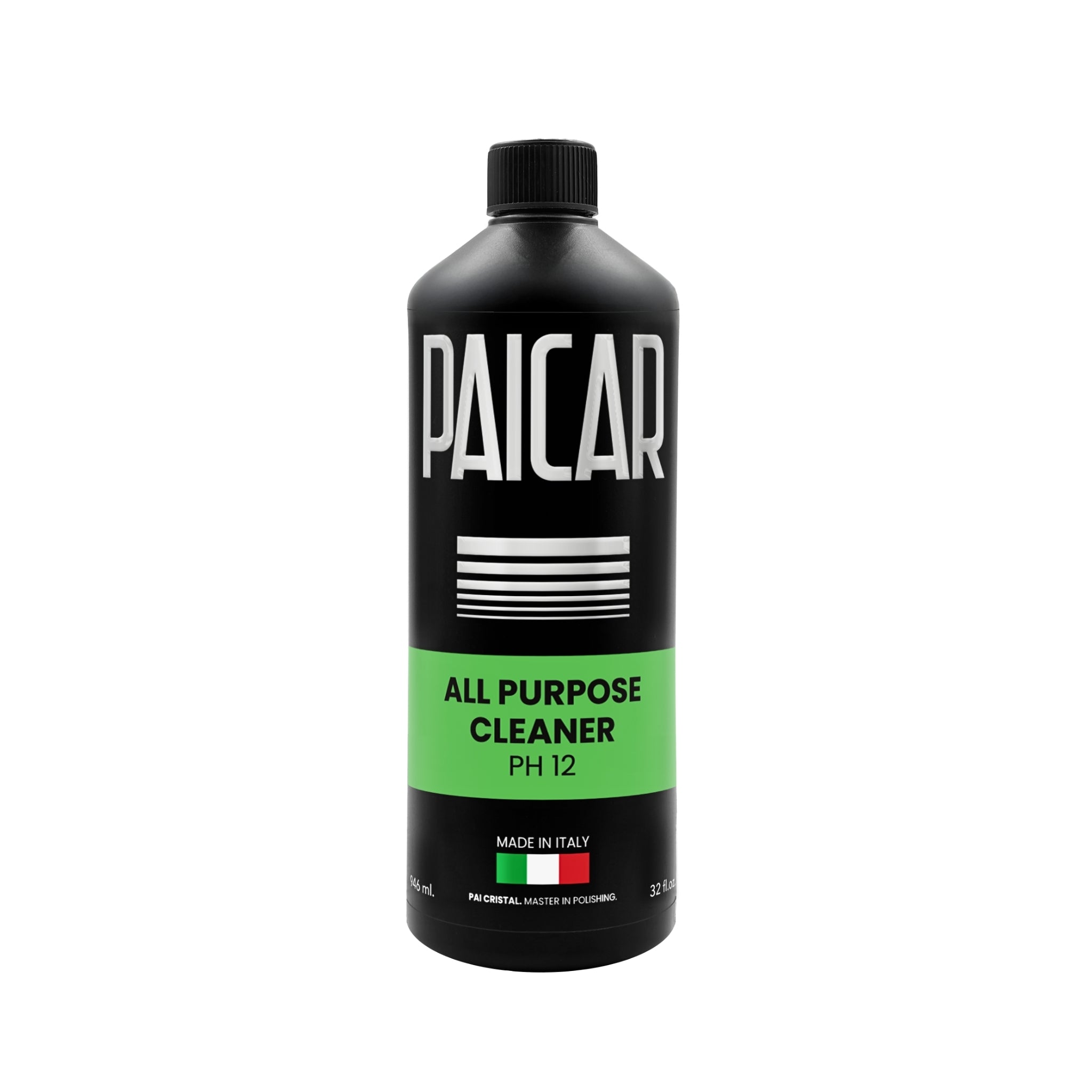 PAICAR All Purpose Cleaner pH 12 concentrated APC for interior and exterior surfaces, removing grease, grime, and stains.