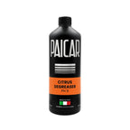 PAICAR Citrus Degeaser pH 9 citrus-based cleaner that breaks down grease, oils, adhesive residue, and road grime.