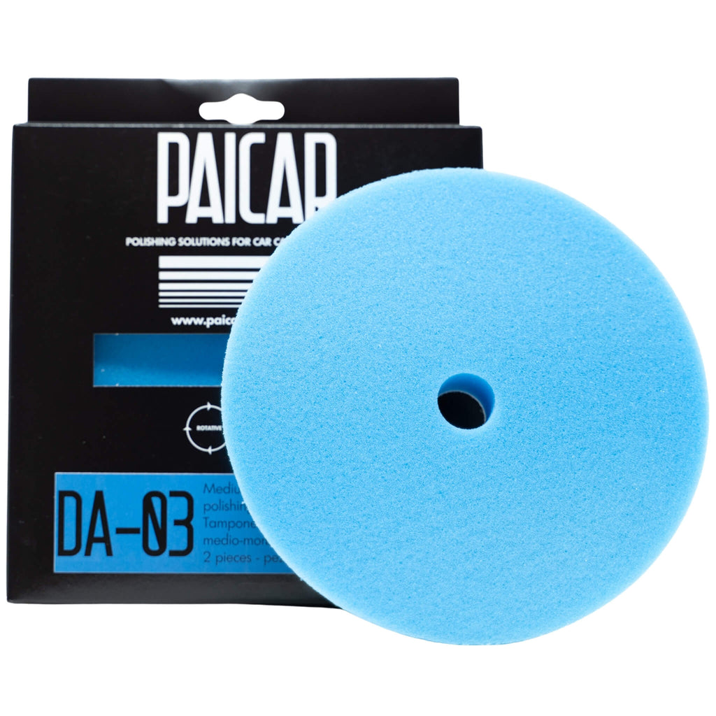 PAICAR DA-03 medium-soft pad, designed to remove holograms, minor defects, and medium to fine scratches. 