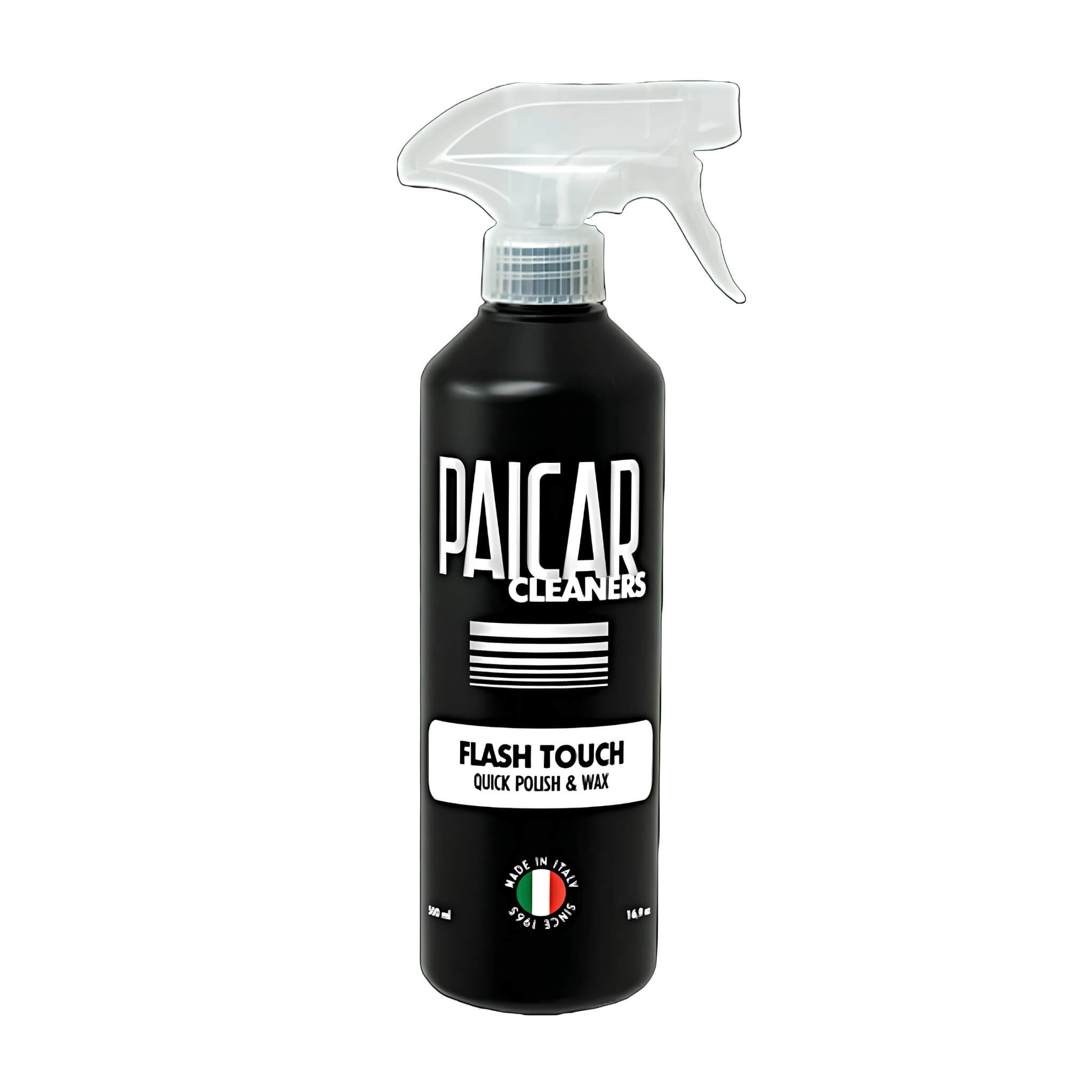 PAICAR Flash Touch Quick Polish & Wax cleans, polishes, and protects while boosting gloss and leaving a silky, smooth finish.