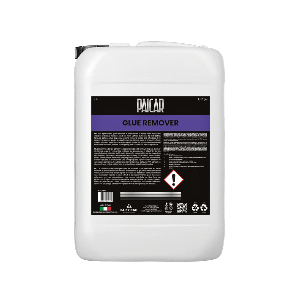 PAICAR Glue Remover dissolves adhesive residue, tar, and glue safely, fast-acting formula for clean, residue-free surfaces.
