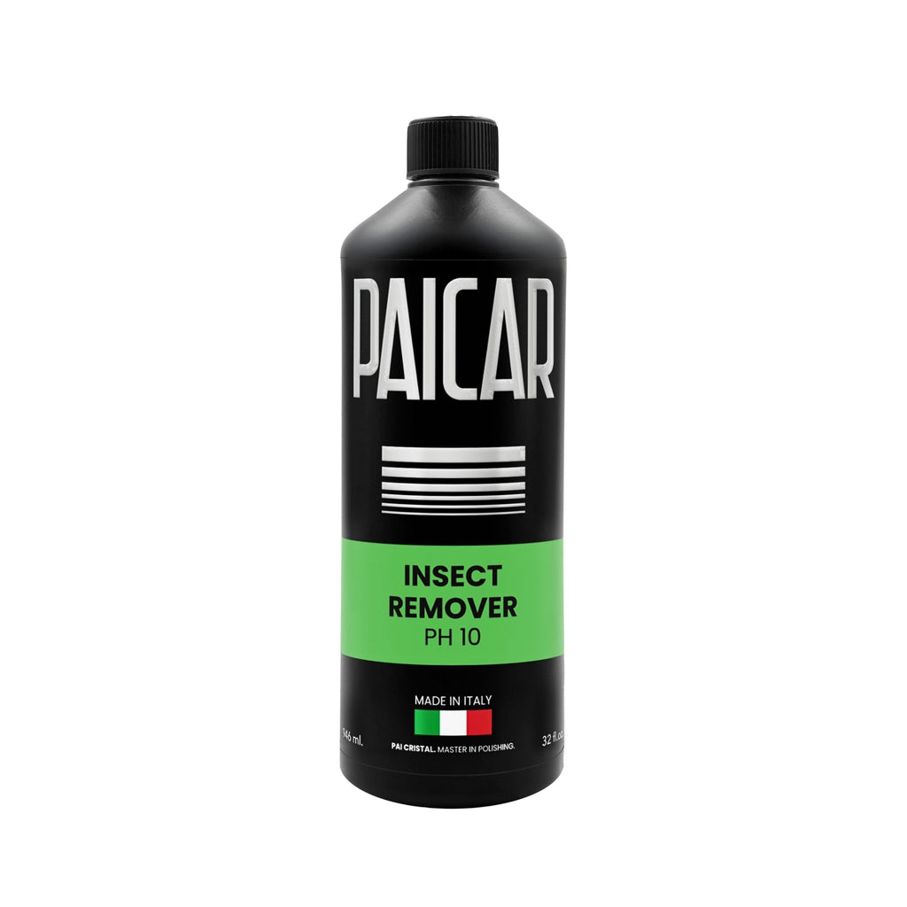 PAICAR Insect Remover (PH 10) pre-wash dissolves bugs, bird droppings, and sap, safe on paint, glass, PPF, and coatings.