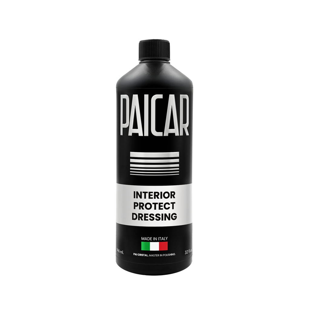 PAICAR Interior Protect Dressing interior dressing for plastic, vinyl, and trim that restores color with a clean finish.