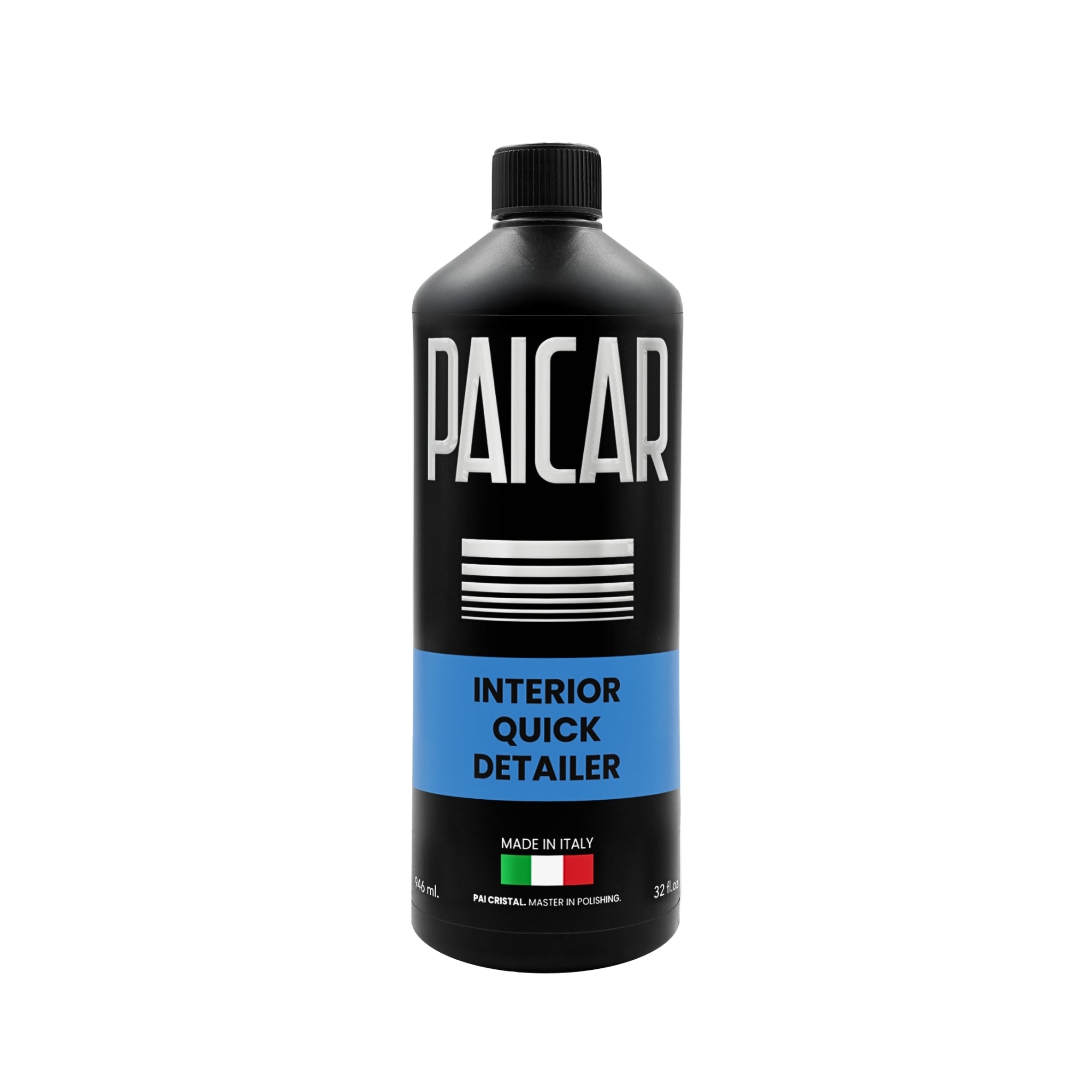PAICAR Interior Quick Detailer for dashboards, trim, and screens, removing dust, fingerprints, and light residue.