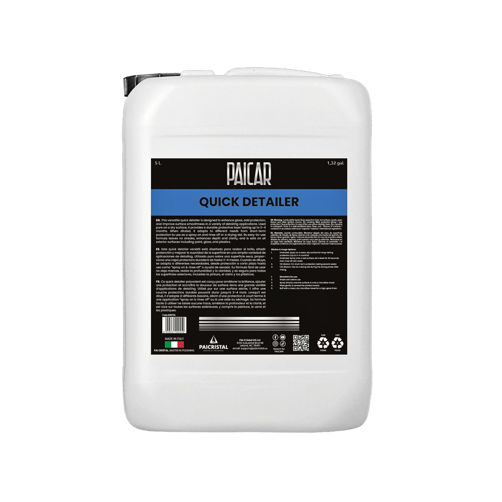 PAICAR Quick Detailer exterior spray for glossy shine, streak-free finish, removes dust, enhances paint protection quickly
