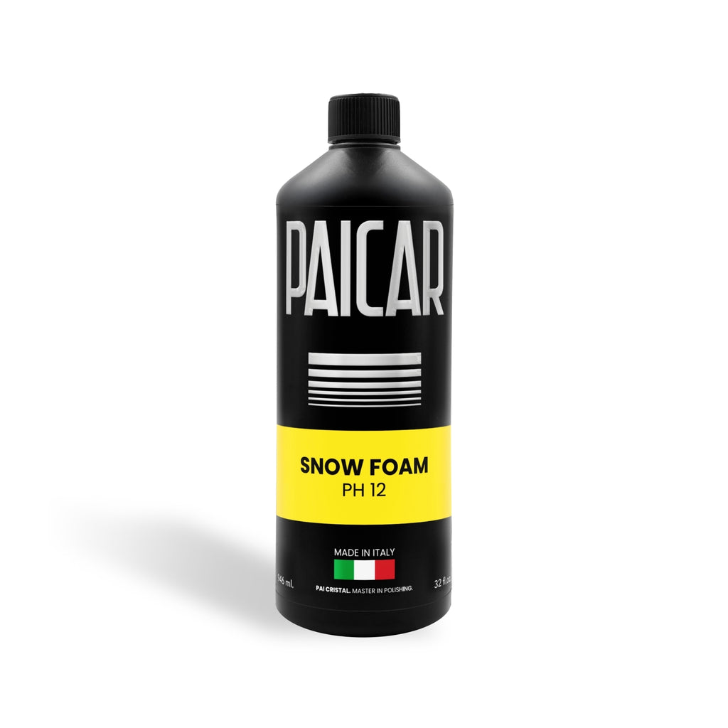 PAICAR Snow Foam pH 12 sugar-based pre-wash foam for cars, lifting dirt and road film before contact washing.