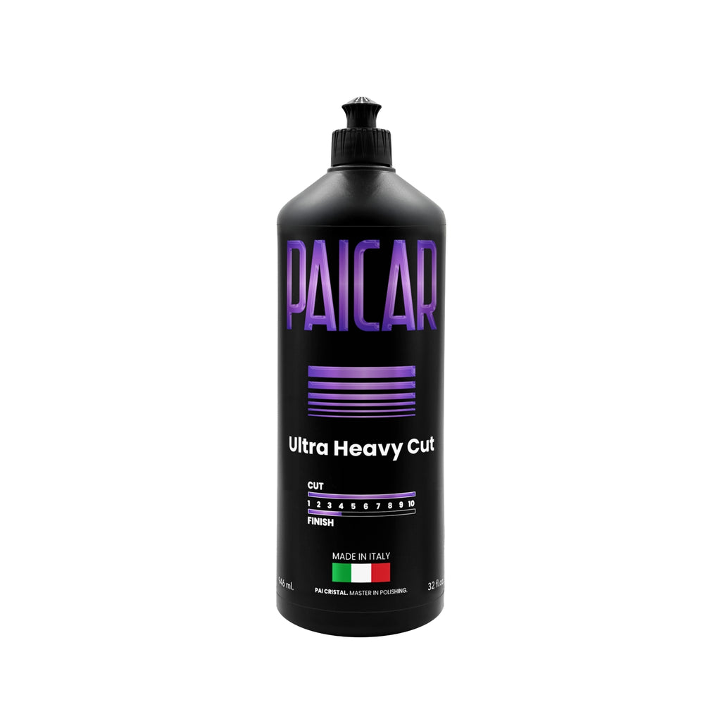 PAICAR Ultra Heavy Cut compound for severe paint correction, removing deep scratches, oxidation, and heavy swirl marks.