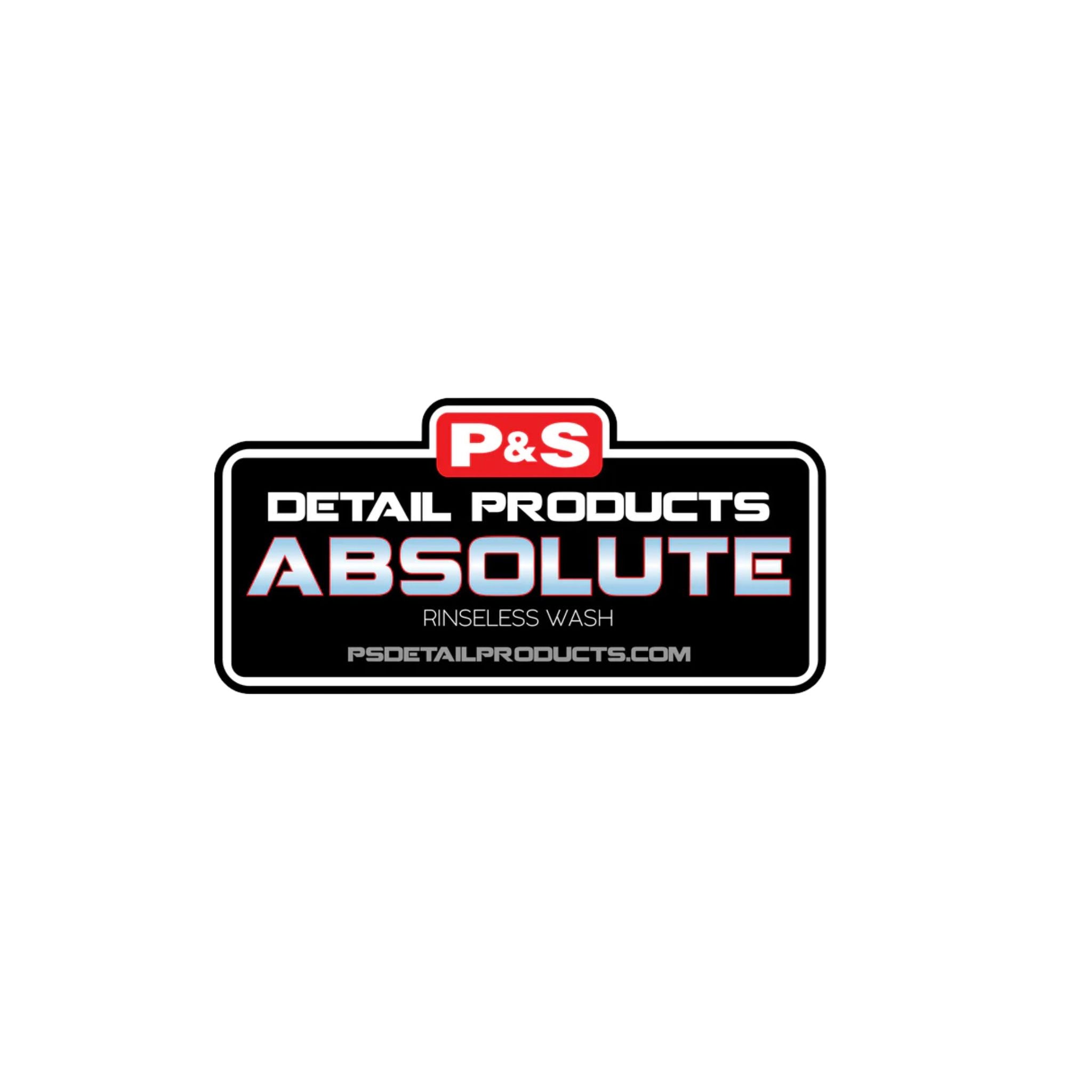 P&S Bucket Label – Absolute, designed to clearly identify buckets used with Absolute rinseless wash.