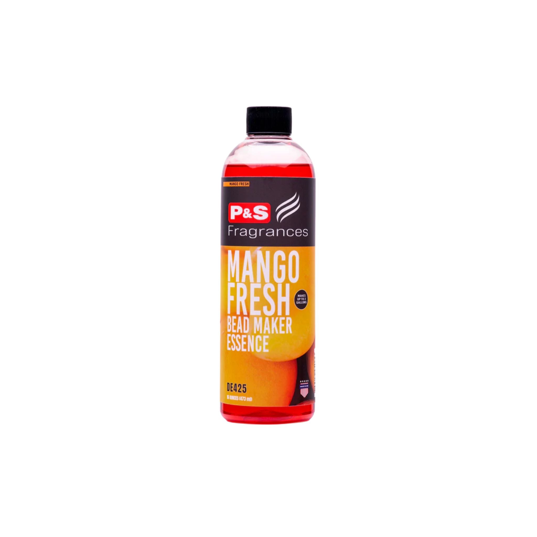 P&S Mango Fresh Fragrance air freshener with a sweet, juicy mango scent for automotive interiors.