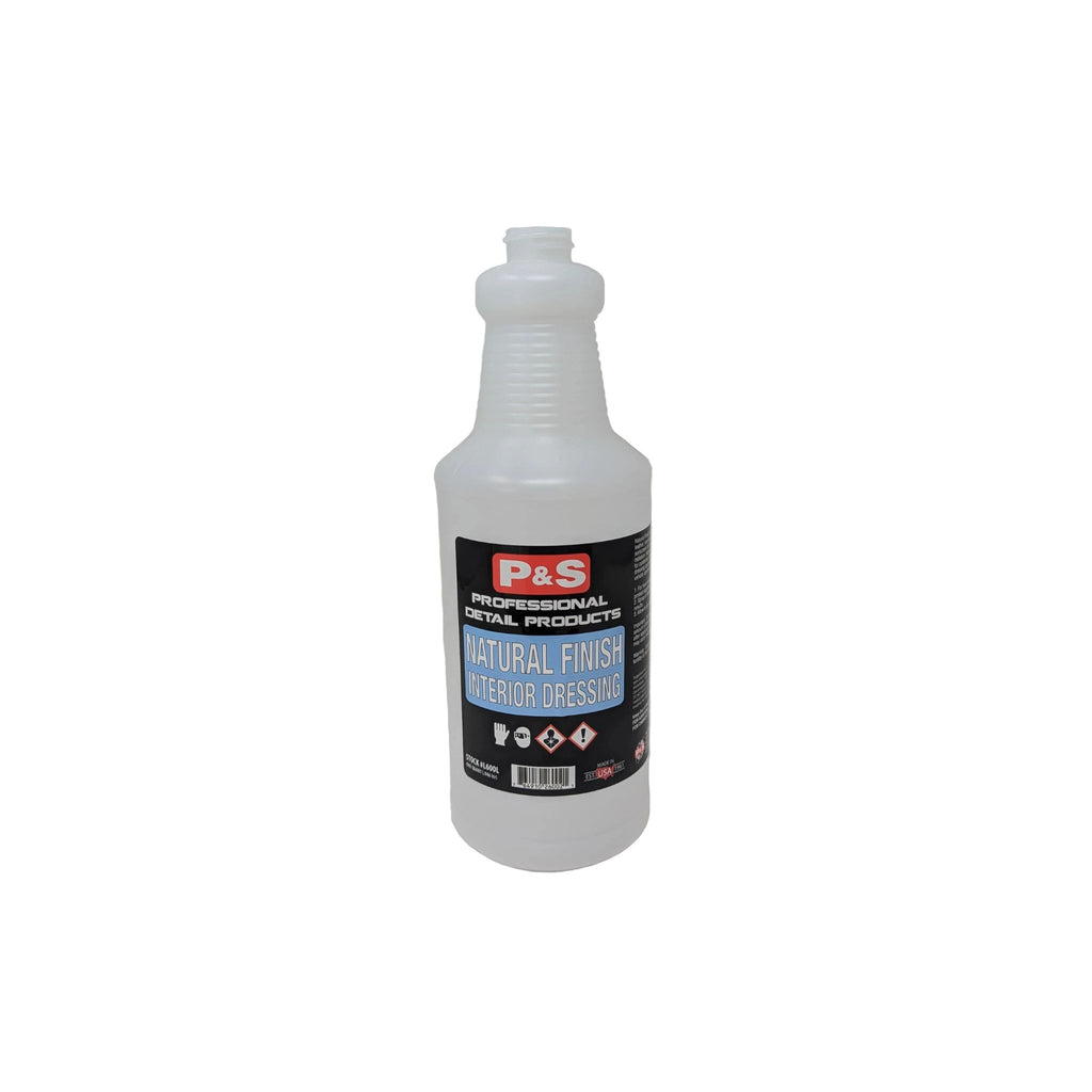 32 oz bottle of P&S Natural Finish Dressing with UV protection that leaves a premium, low-gloss finish on surfaces.