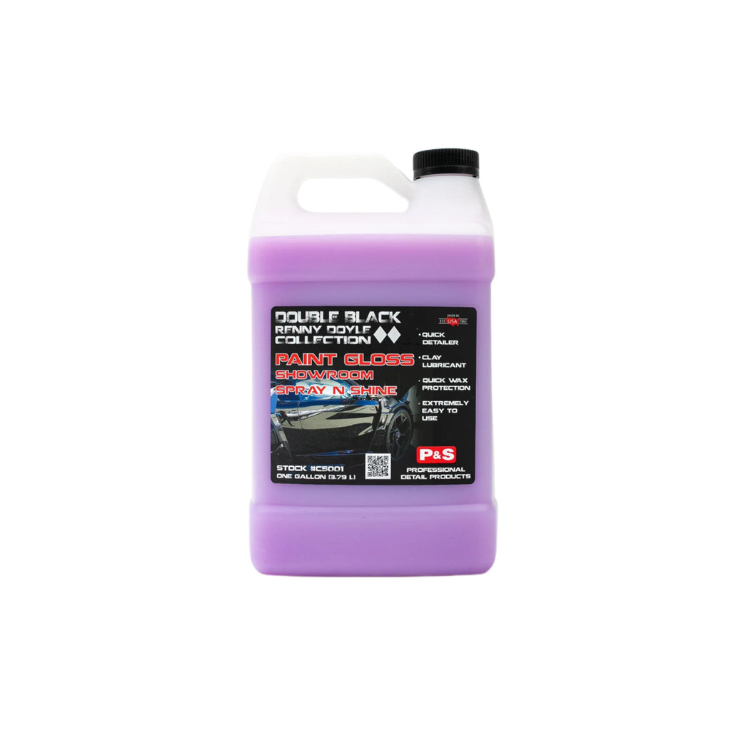 One-gallon jug of P&S Paint Gloss, used as a spray detailer or clay lubricant for a clean, glossy finish.