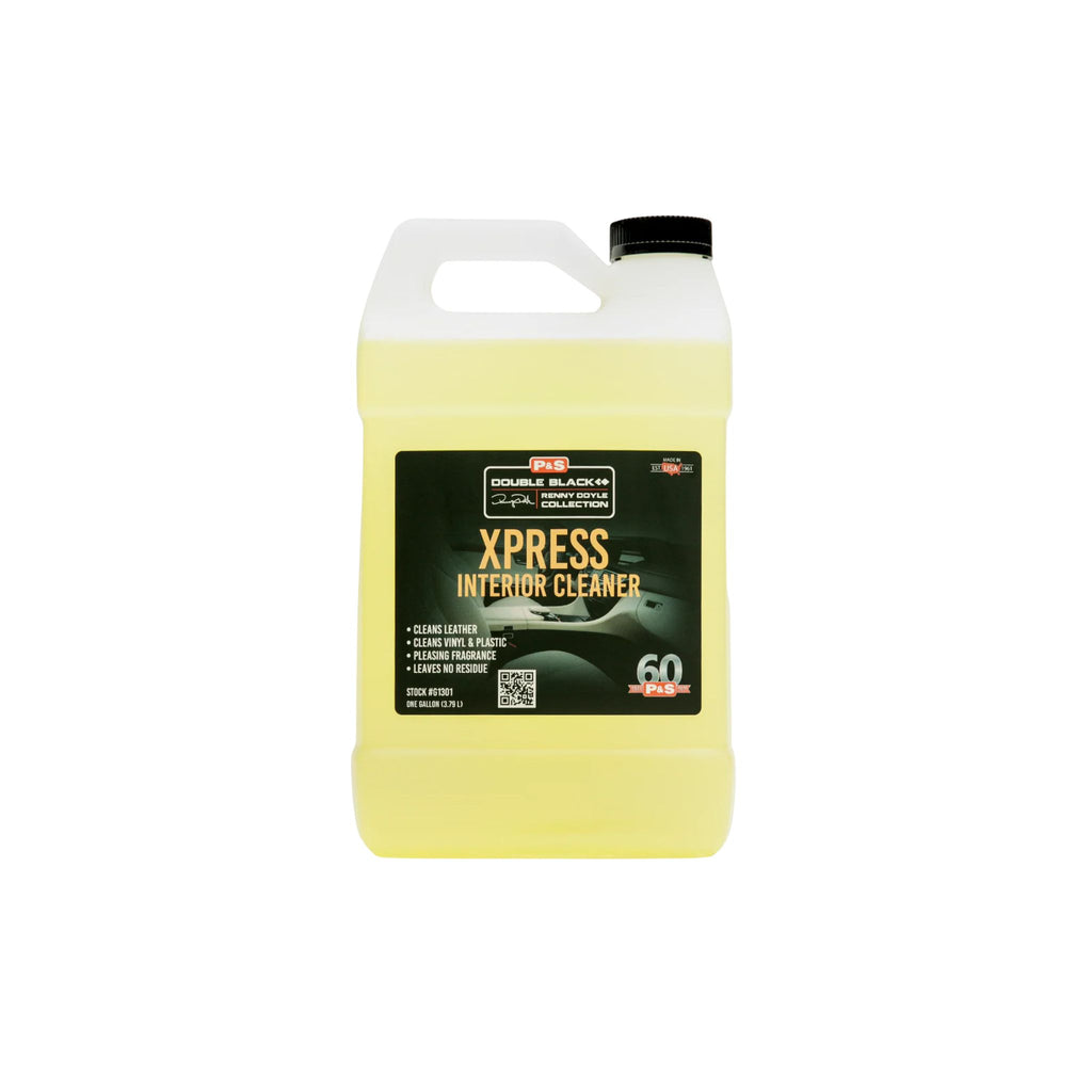 One-gallon jug of P&S Xpress Interior Cleaner, safe for all interior surfaces including leather, vinyl, and plastic.