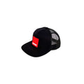 RUPES Black cap with a red logo on a white background