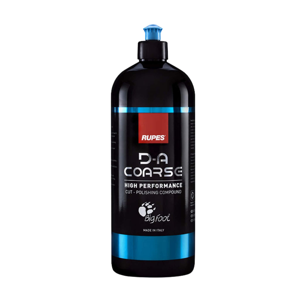 RUPES D-A COARSE High Performance Cut Polishing Compound with low dusting, easy wipe-off, and extended polishing cycle.