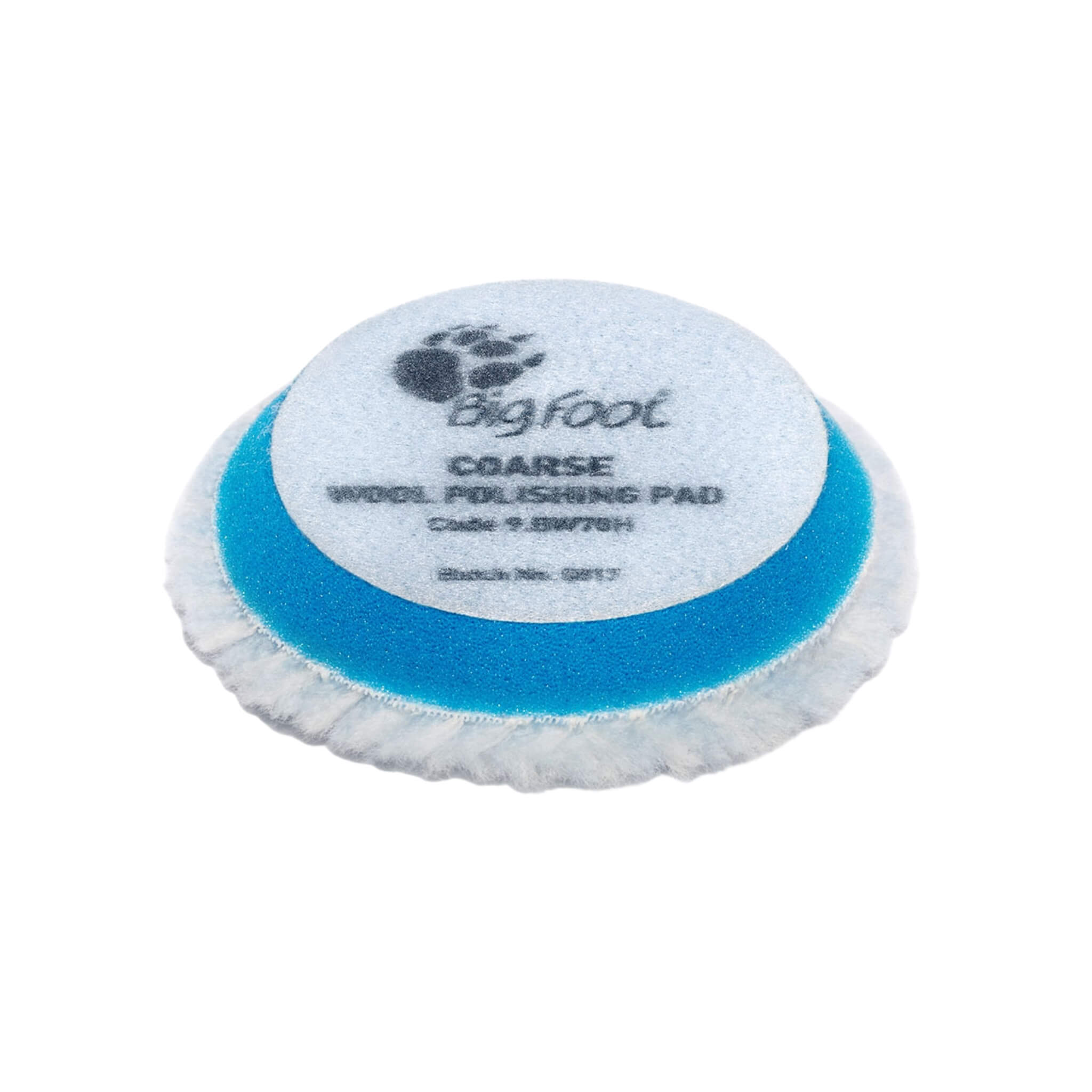 RUPES D-A COARSE Wool Polishing Pad with rigid blue foam for increased cutting power on dual-action polishers.